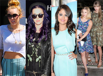Miley Cyrus, Katy Perry, Selena Gomez, Dianna Agron, Taylor Swift Miley Cyrus, Katy Perry, Selena Gomez, Dianna Agron, Taylor Swift